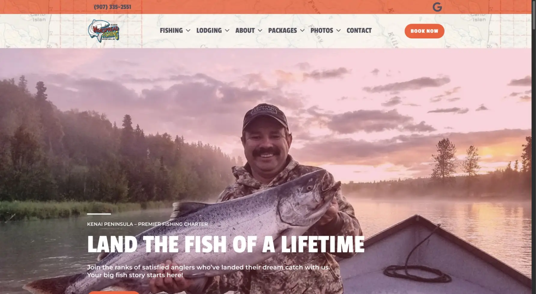 Desktop screenshot of Alaskan Widespread Fishing Adventures on fishws.com