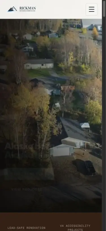 Mobile screenshot of Rickman Building Company on rickmanbuildingcompany.com