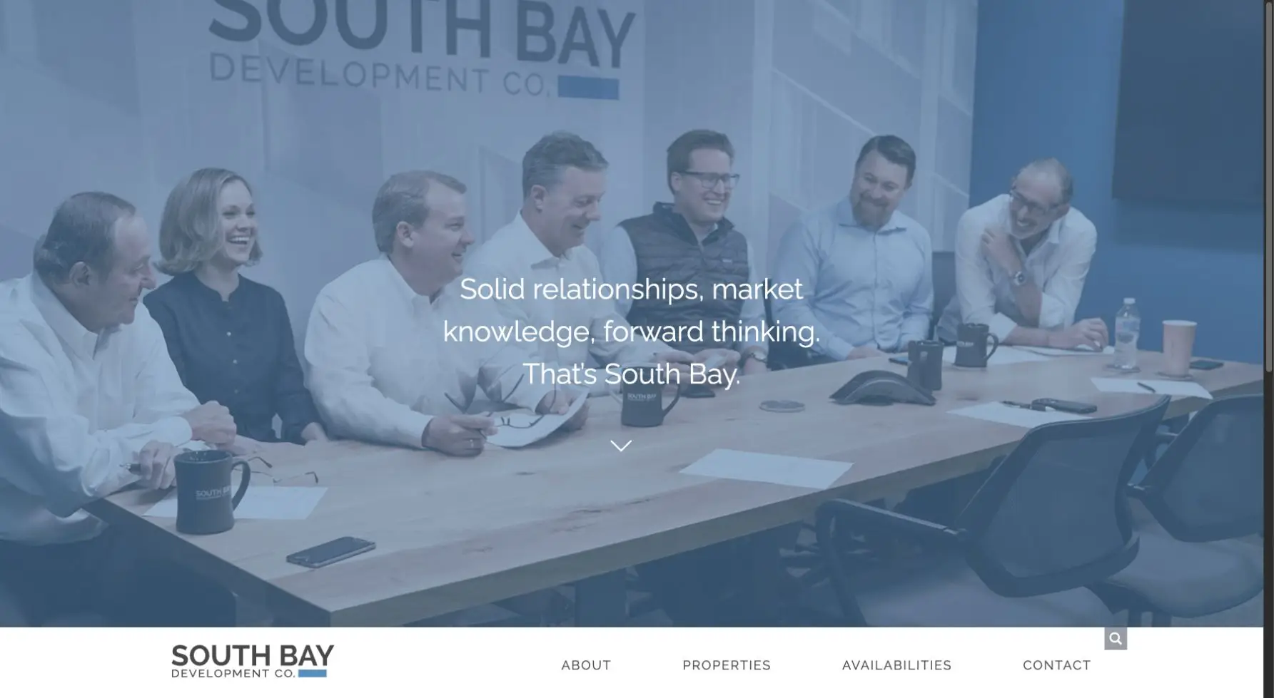 Desktop screenshot of South Bay Development on southbay.us
