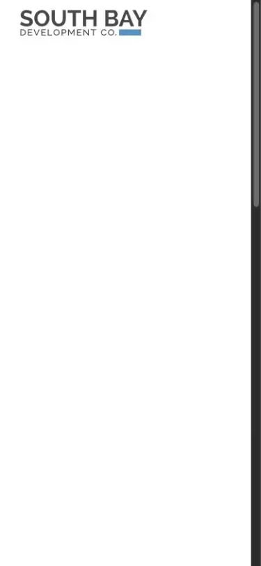 Mobile screenshot of South Bay Development on southbay.us